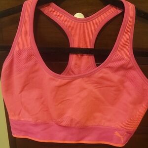 Puma Women's Vibrant Pink Sports Bra
